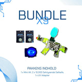 Bundle X9 - UV Pakke: Mini ak og tilbehør
