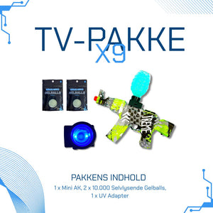 Bundle X9 - UV Pakke: Mini ak og tilbehør