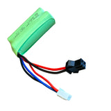 Gelblast 7.4V Batteri med 2 Pols Stik