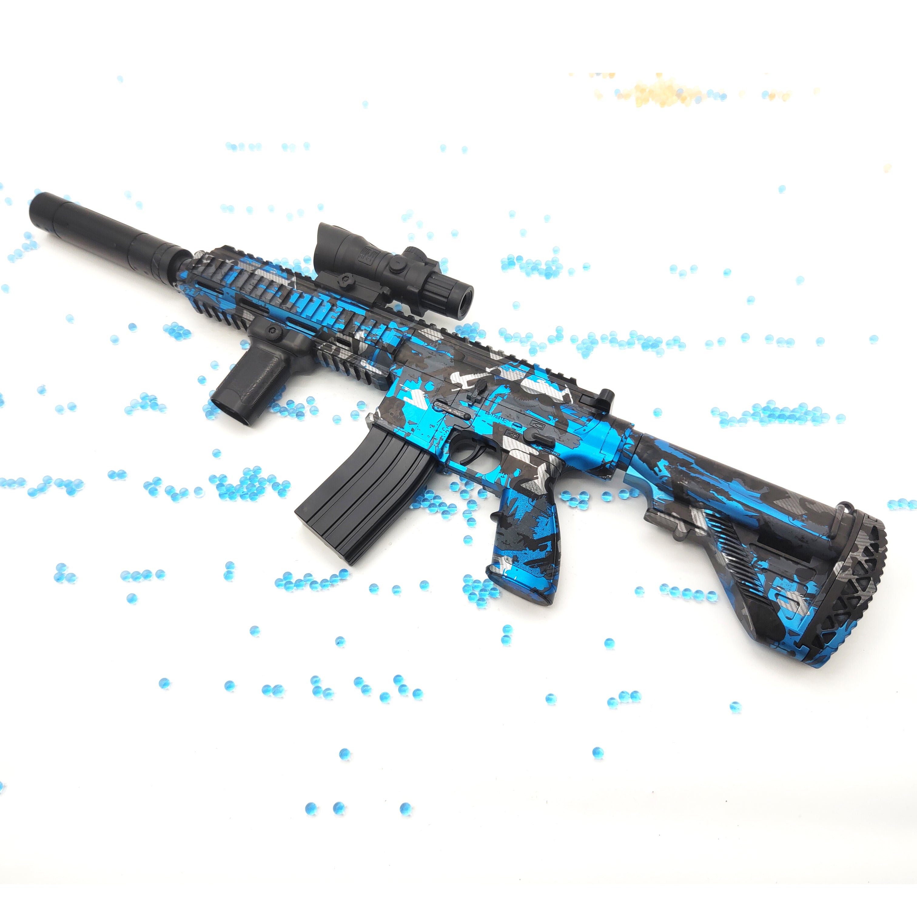 Gel Blaster M4A1 Blå Militær