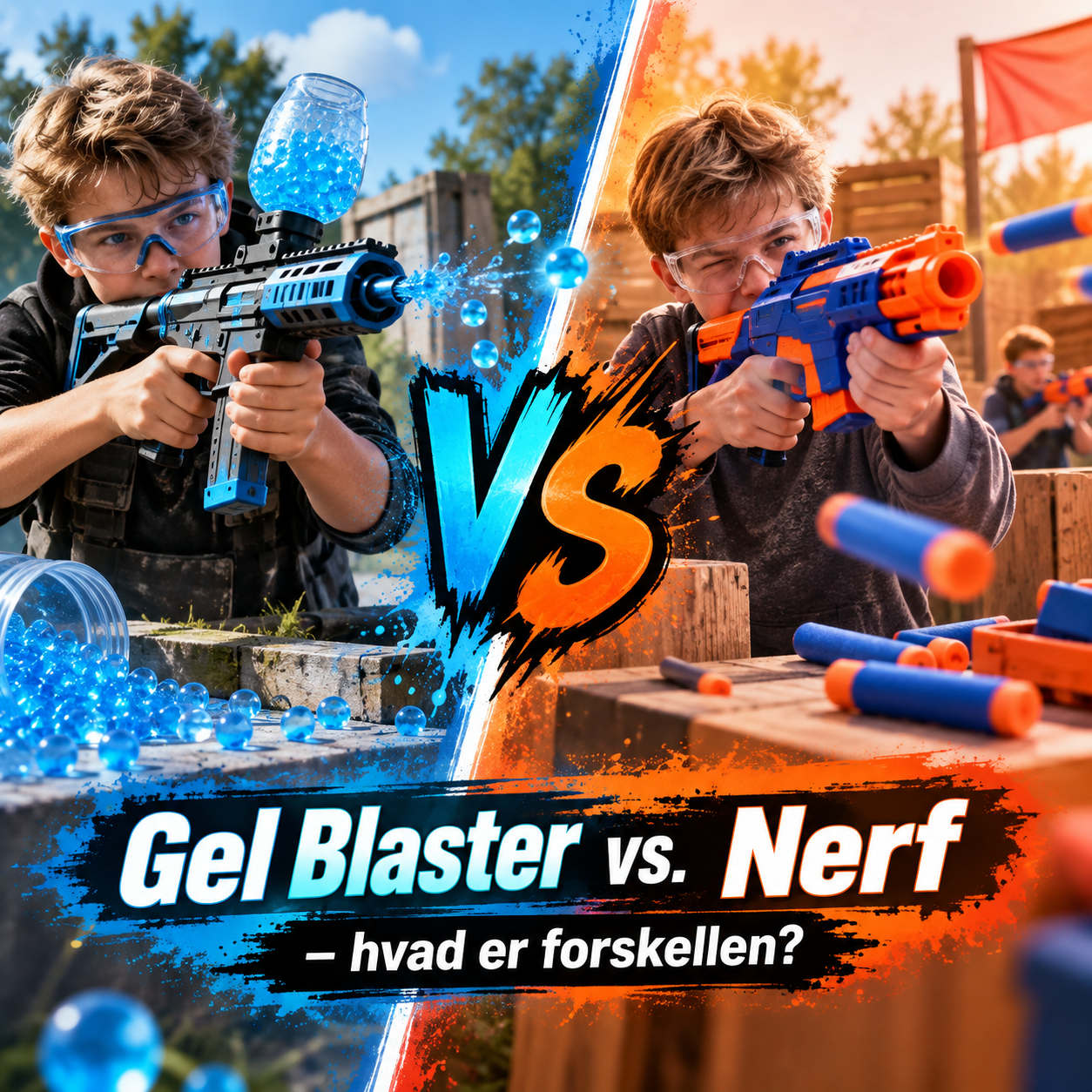Gel Blast vs. Nerf – hvad er forskellen? 💥