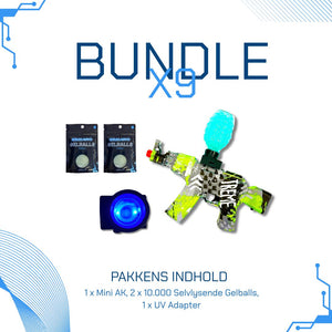 Bundle X9 - UV Pakke: Mini ak og tilbehør