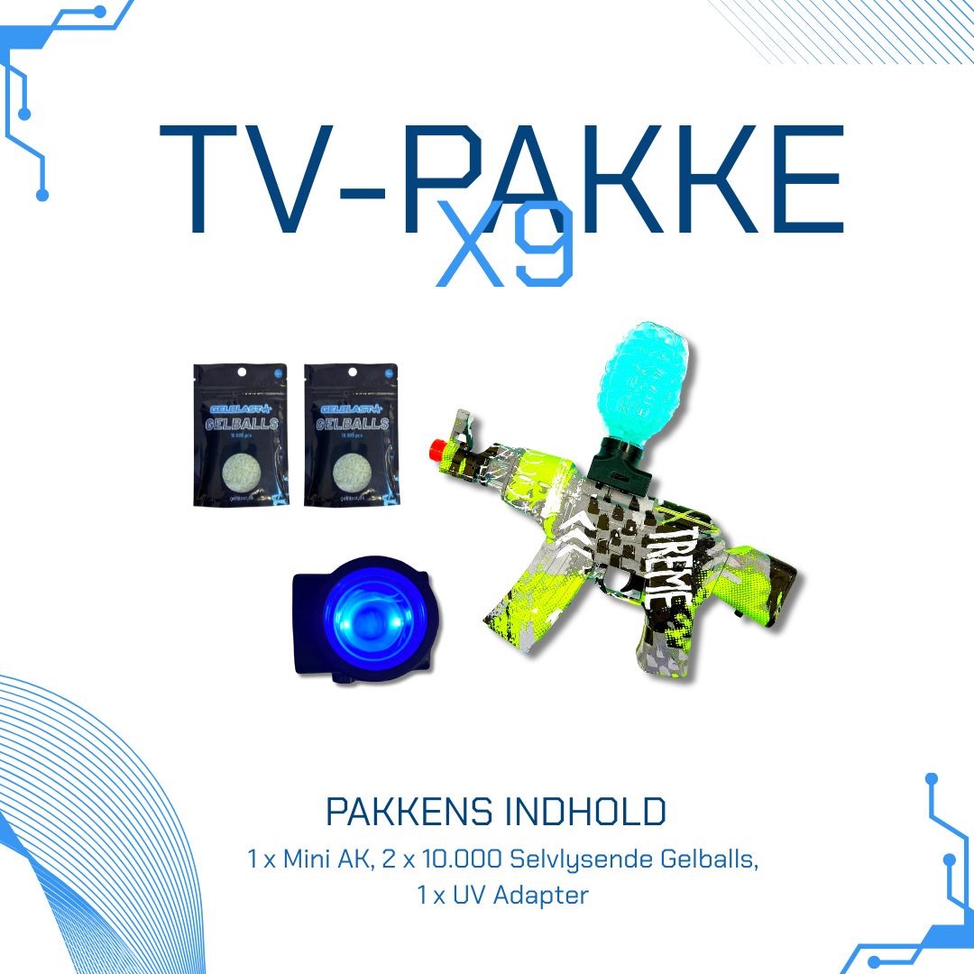 Bundle X9 - UV Pakke: Mini ak og tilbehør