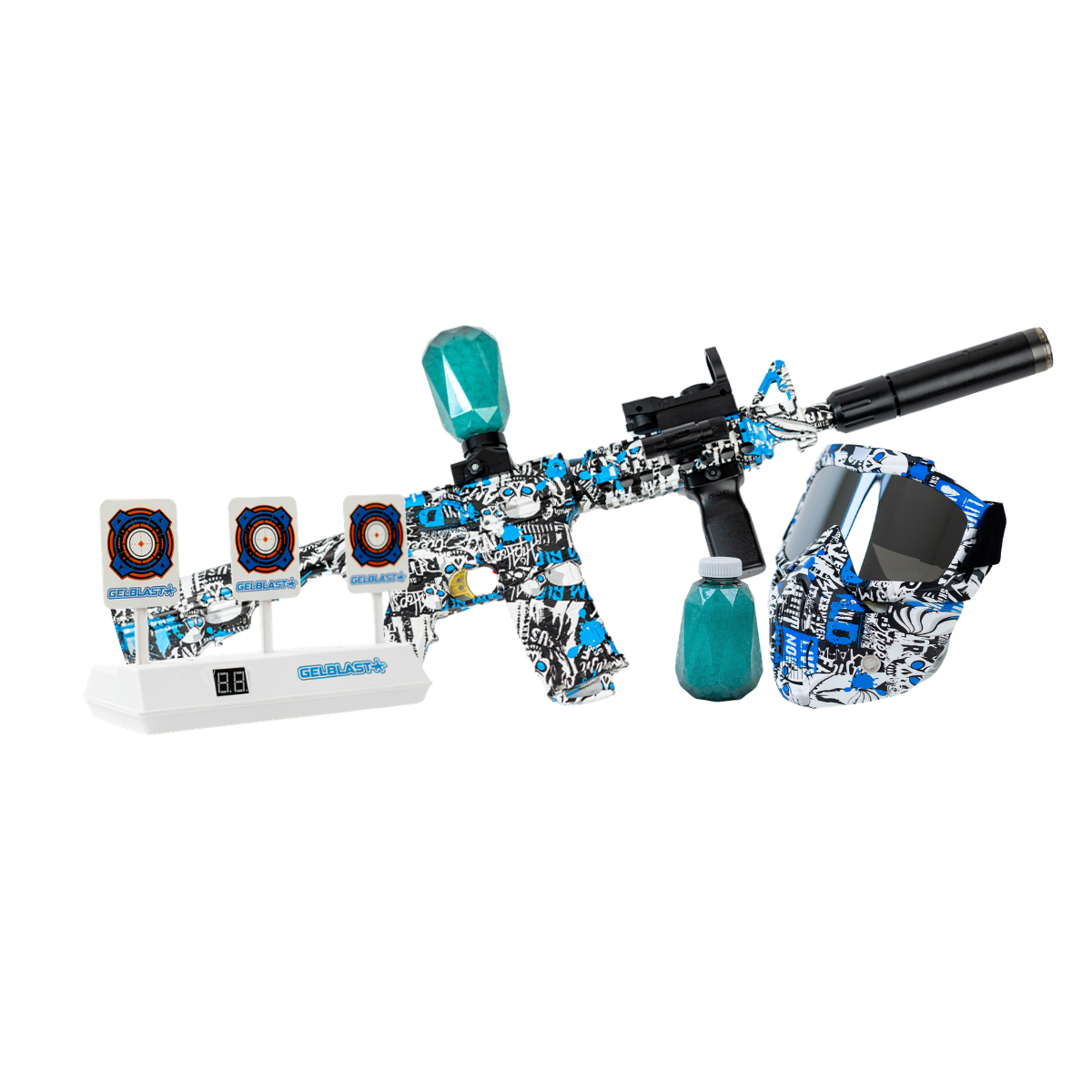 GelBlast M4A1-LIGHTSTORM - Blue Frozen +8